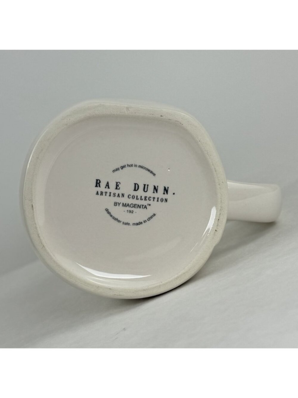 Rae Dunn Artisan Collection Hot Cocoa Mug 16 Oz White Ceramic Red Letters 4.5" - Picture 5 of 9